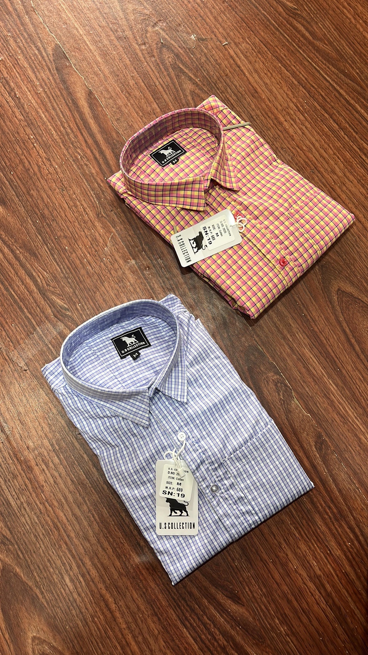 Men's micro-check shirt
